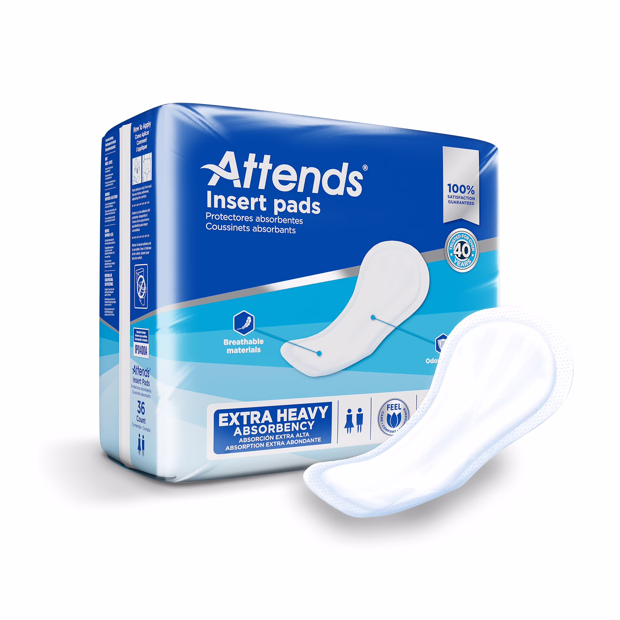 Attends Adult Incontinence Liner Moderate to Heavy (16.5 inch)